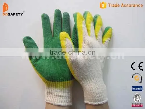 DDsafety Knitted Latex Gloves Coating Latex Cotton Gloves Working Gloves