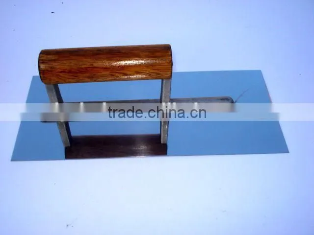 wooden handle plastering trowel with teeth factory