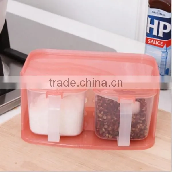 Custom Fashion Plastic Pink Seasoning Condiment Case Spice Sugar Salt Box Supplier In ShenZhen