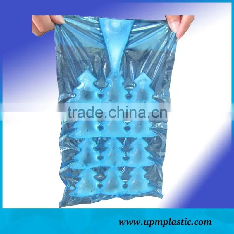 HDPE/LDPE Transparent light blue Ice Cube Bag