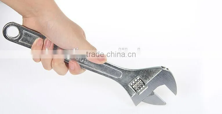 Berrylion Surface Polished Adjustable Wrench 150-375mm Adjustable Spanner
