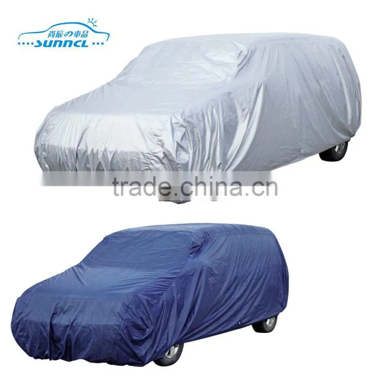 Polyester Flood Car Cover , Full Set Sun Shade Car Body Cover
