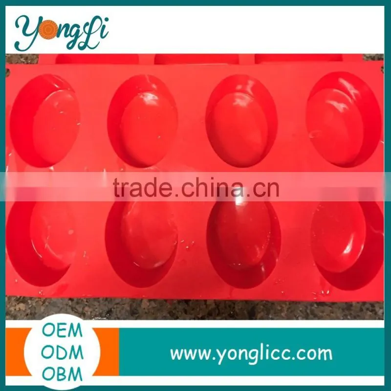 Homemade Craft DIY Soap Making Molds 12 Rectangle & 8 Oval Tray Silicone Mold