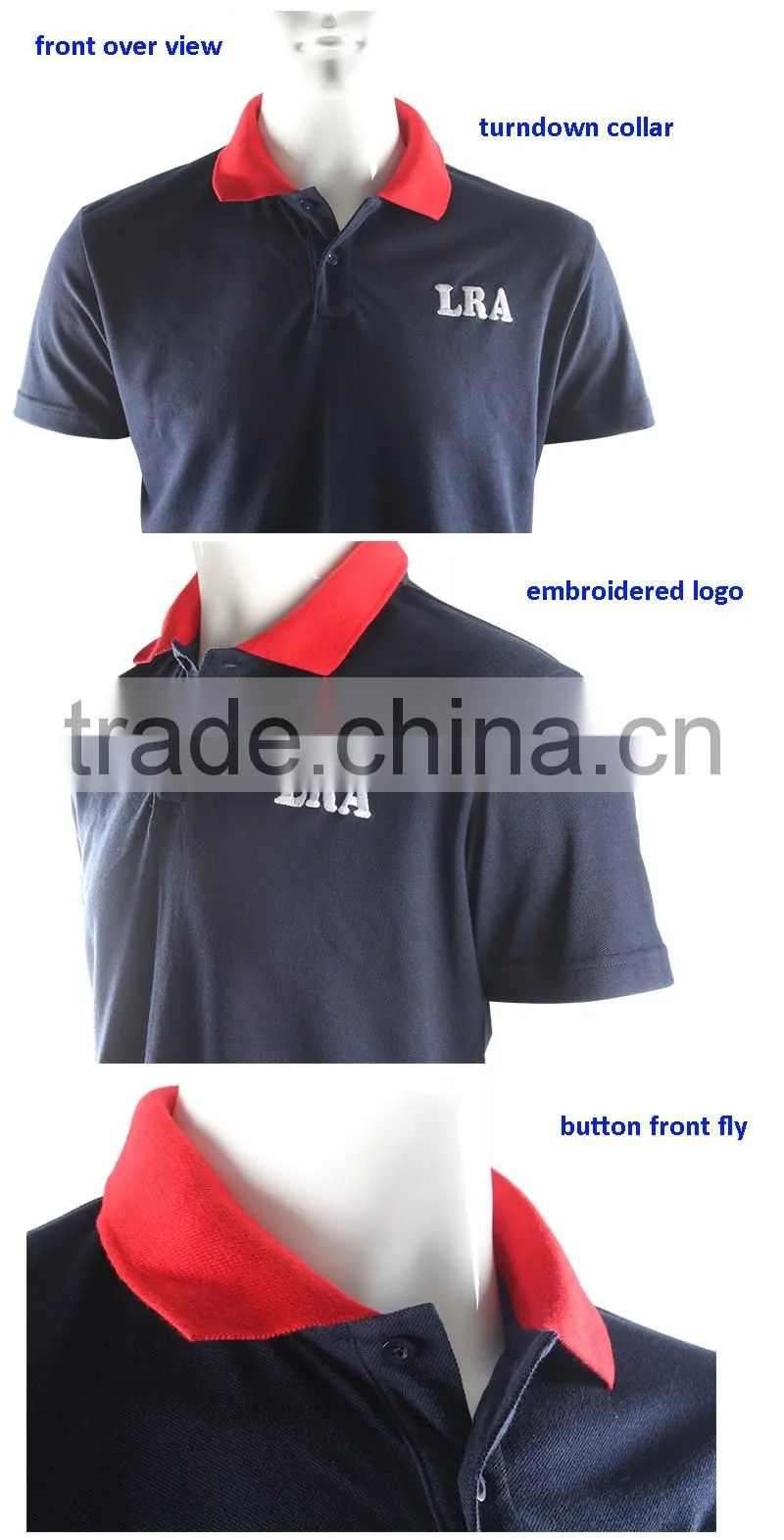 2016 Black Cotton Mens Polo Shirt