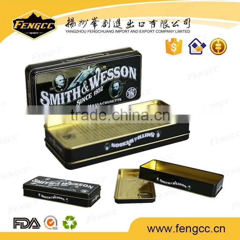 unique blank stocked cheap candy tin box