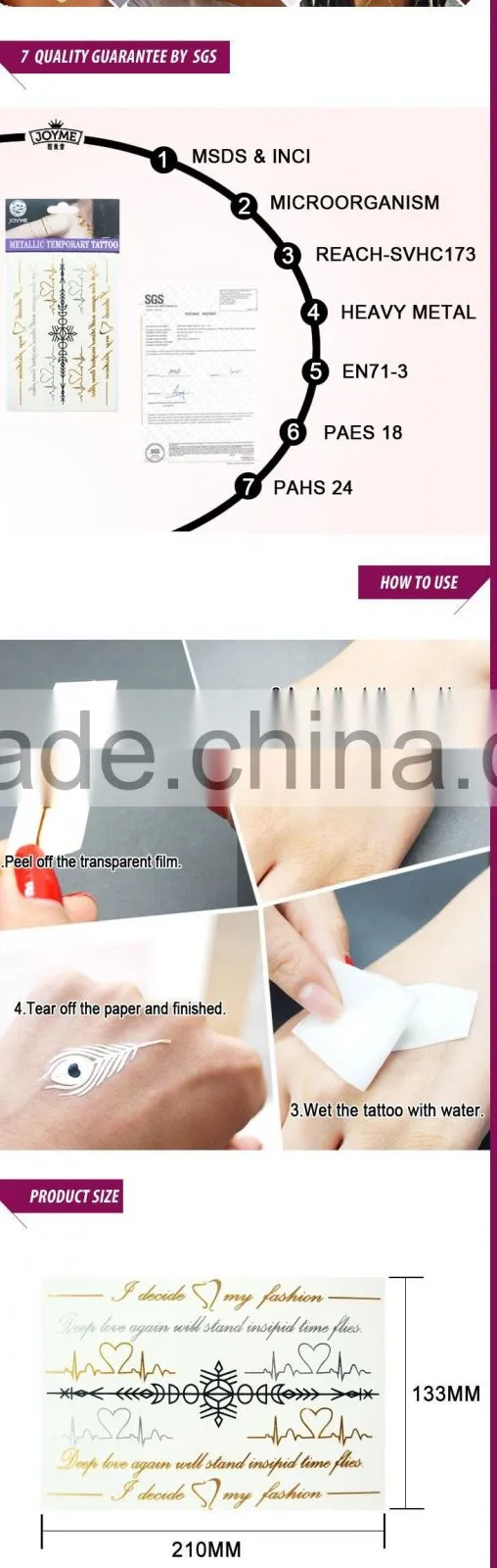 Beautiful Cute Sexy Body Art Beauty Makeup Cool Waterproof Temporary Tattoo Stickers