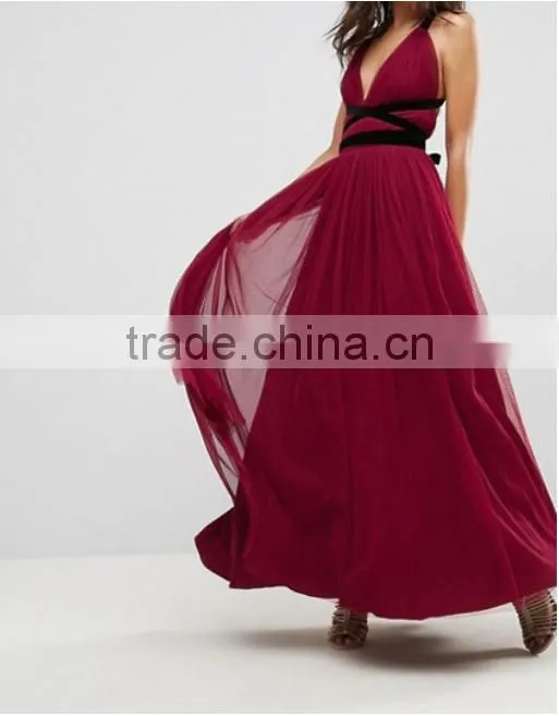 guangzhou latest cheap clothing Cross Back Maxi Dress Sexy Good Night Photos