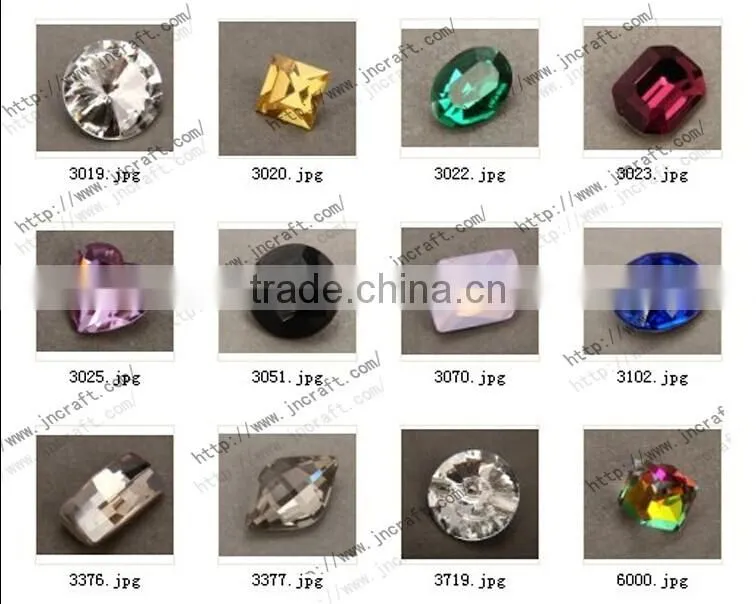 wholesale crystal loose fancy stone jewelry findings components