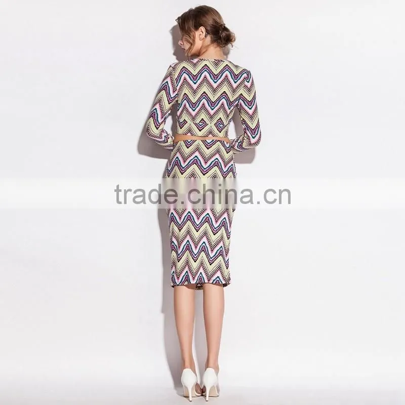 Two Piece Porm Dress Latest Wholesale Dress Designs for Ladies