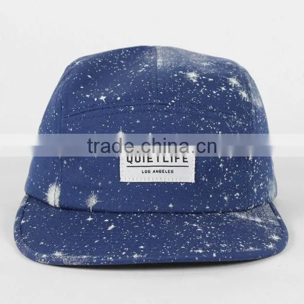 Newest style cosmos printting five panel cap