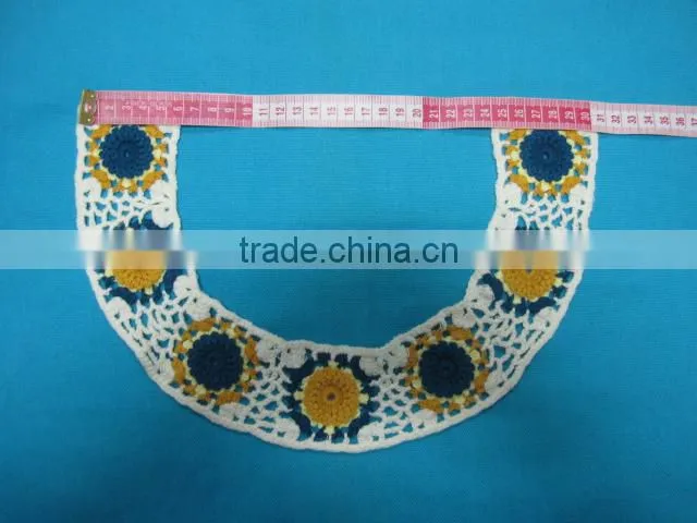 Wholesale new design crochet neck collar lace for kids clothes