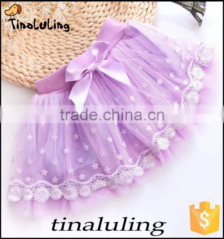 WHOLESALE LILAC GIRLS LACE SKIRTS BABY TUTUS CHILDREN PETTISKIRTS