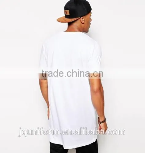 China Apperal Wholesale Men Clothing Blank High Quality Longline Tall Men's Cotton t shirts