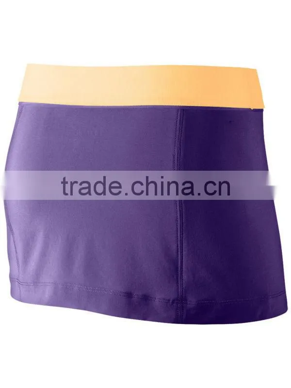 women's high quality tennis skirt sexy tennis skirts with slit side