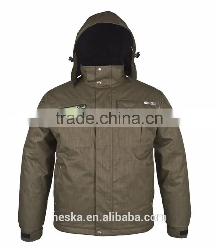 OEM fashion winter wear parka jacket men with waterproof EN343