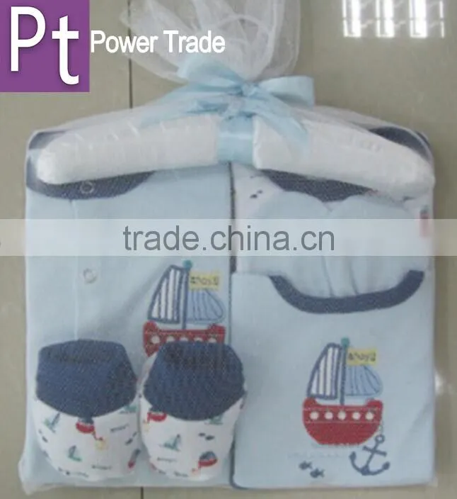 new born baby clothes 6pcs set/ baby clothing gift set box ningbo/baby boy clothes
