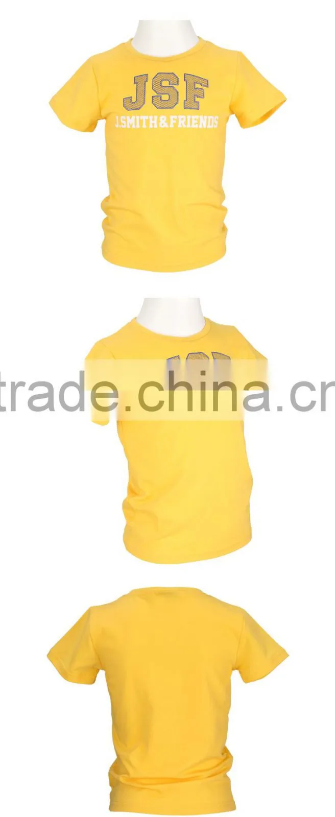 Comfort and Breathable Custom Printed Kids Short Sleeve T-shirt for Wholesale