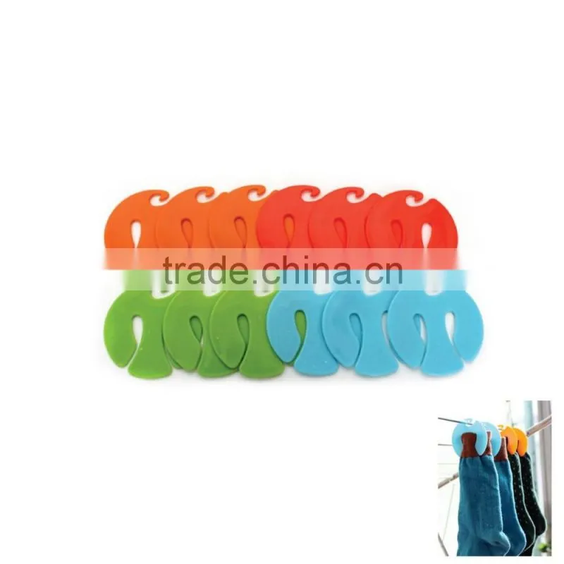 Sock Clips Colorful Sock Organizers Sorters Holders