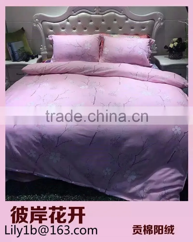 100% cotton bedding set heart bedding set
