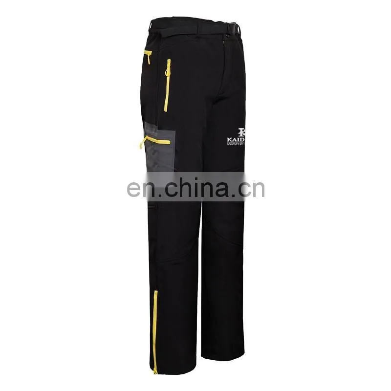 Outdoor waterproof men's sport softshell pants