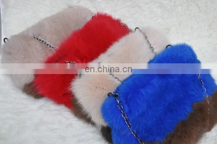 2016 New Fashion Bag Latest Design Real Fox Women Fur Bag