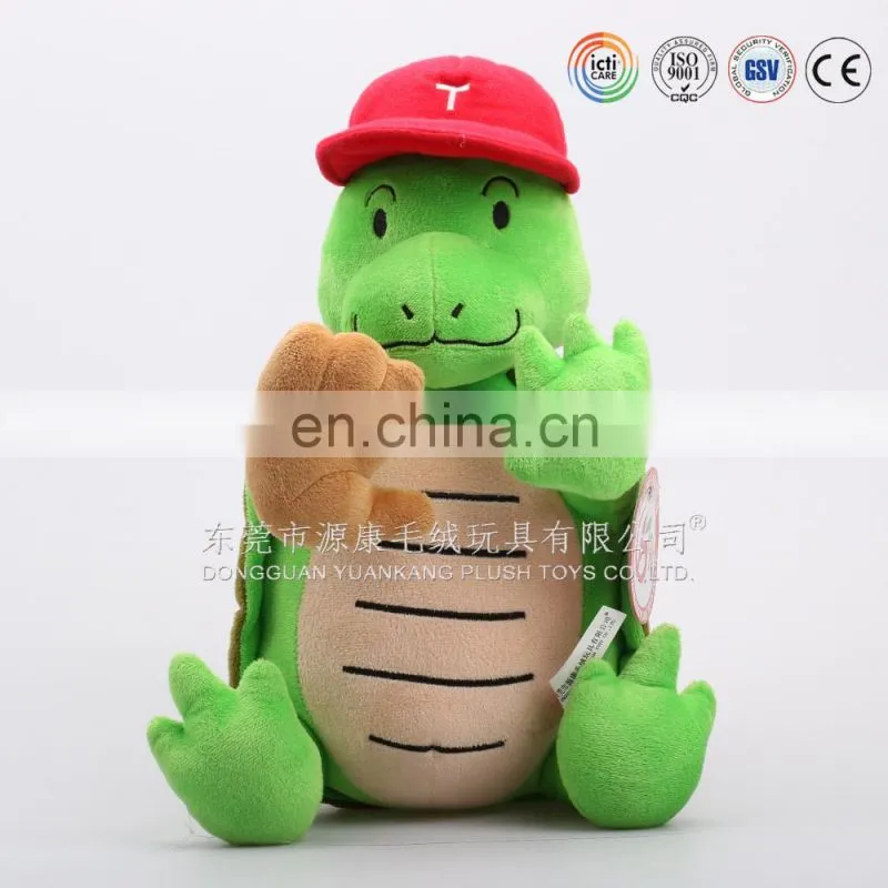 ISO9001 aduited sea animal custom no minimum green big eyes turtle plush toy