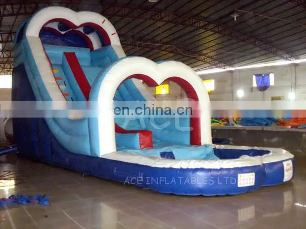 Hot sale Inflatable Water Slide with pool for kids