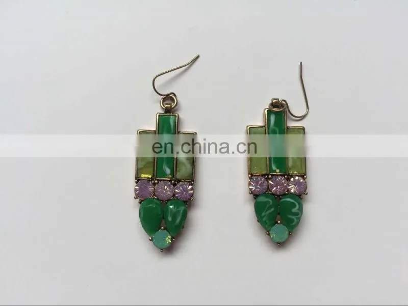 2017new oil drip jewelry star shape necklace and earring setting