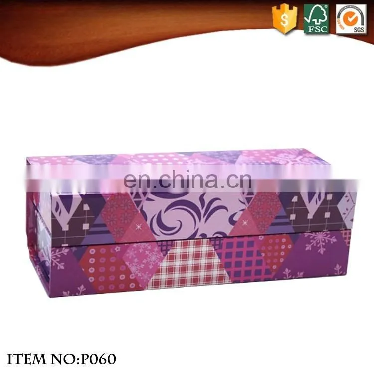 OEM art style flip top cardboard stationery box