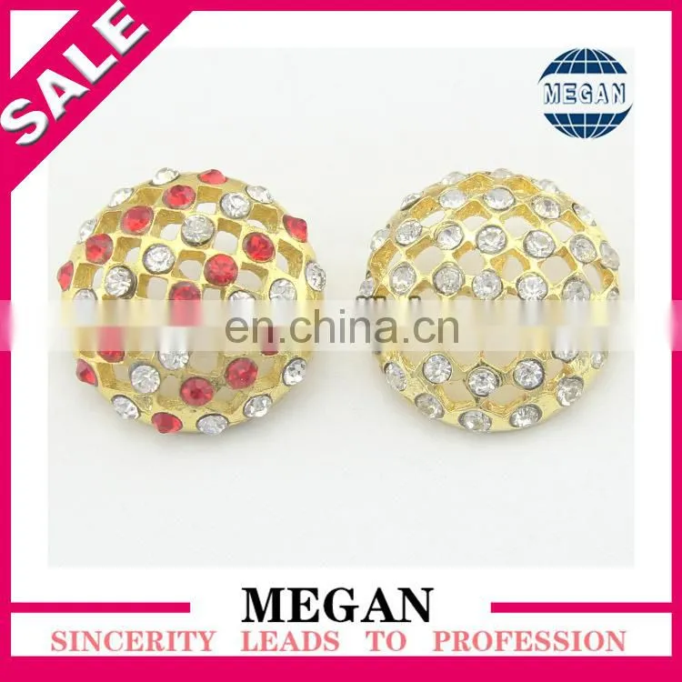 Fashion flat back crystal pearl button for wedding invitation