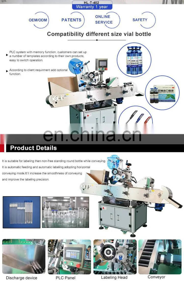 Automatic Feeder Centrifuge Tube Small Round Bottle Labeling machine