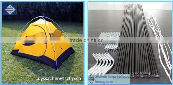 High strength light weight FRP tent pole