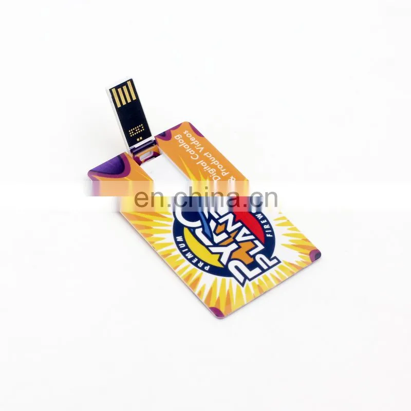 Shenzhen factory Credit Card USB Memory Sticks plastic usb card Flash Drive With Printing Logo