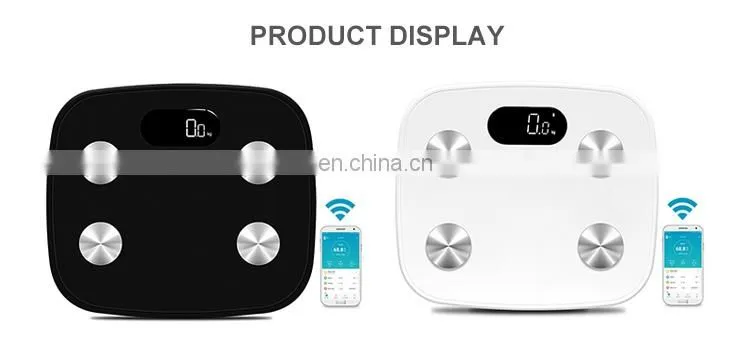 Best Selling Full ABS Plastic Body BMI Weighing Analyzer Blue tooth High Technology Personal Fat Scale