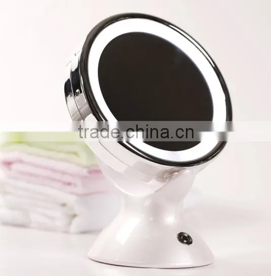 Battery supply Lighted Desktop makeup mirrors