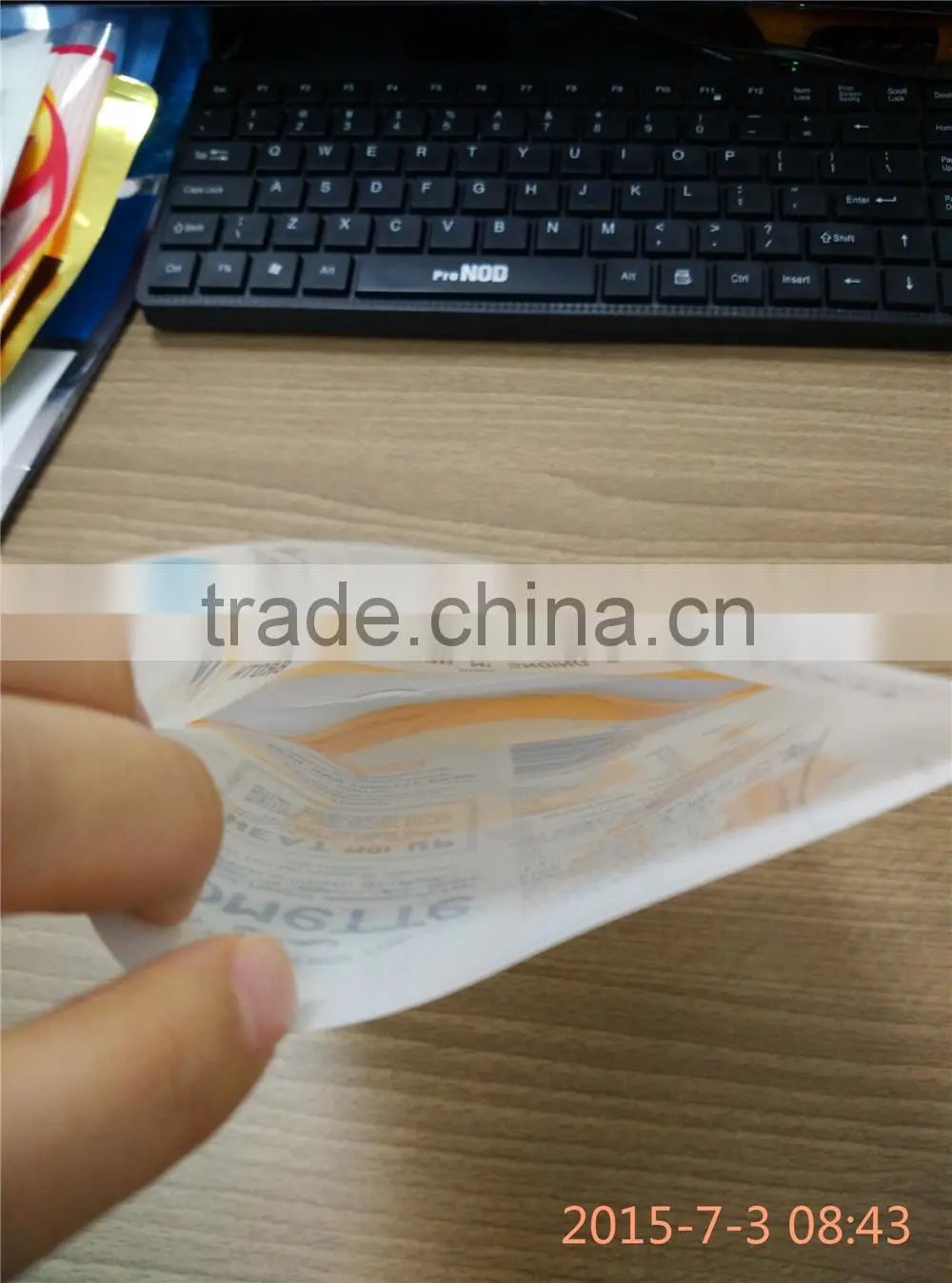 dried food bag for fruit with translucent window