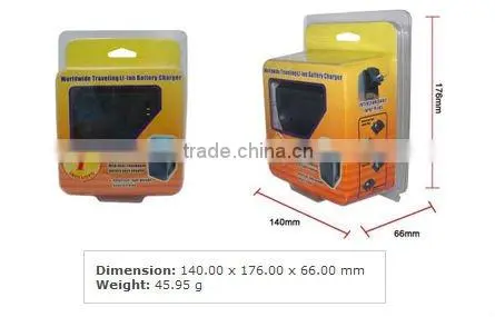 The charger is for video camcorder and digital camera li-ion batteries