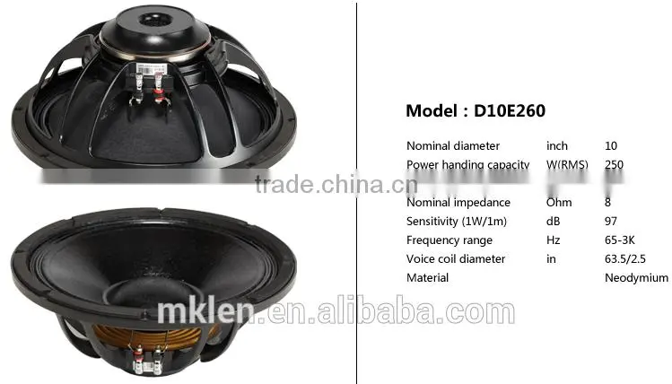 RF20TT+ 10 inch neodynium loudspeaker, speakers and loudspeaker