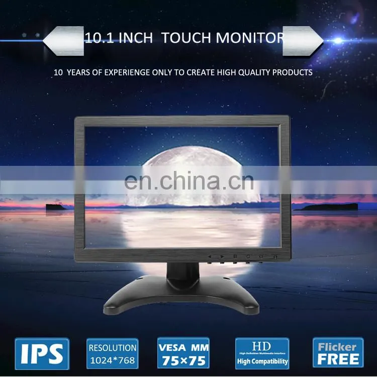 Custom 1280*800 TFT LCD 10.1 inch touchScreen Monitor