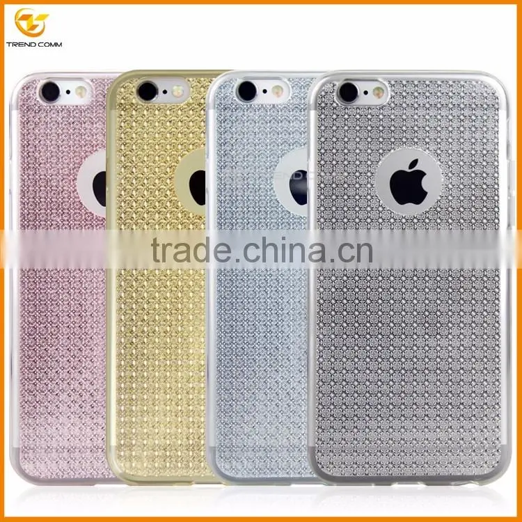 new products 2016 electroplating plating slim tpu case for iphone 6