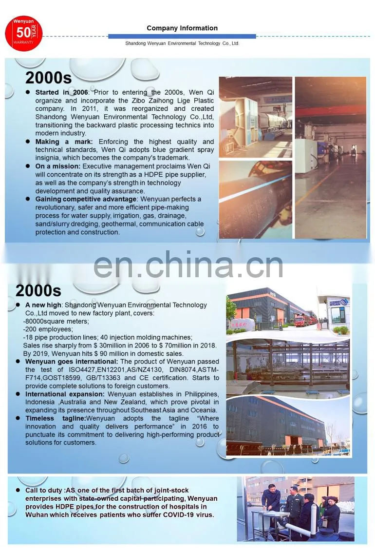 PN4-20 Plastic Dredging Pipe with Floats for Sale HDPE Pipe