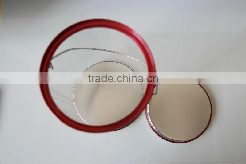 PVC Plastic tube tin box with handle