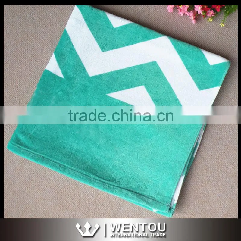 Super Absorbent Microfiber Sports Chevron Bath Towel