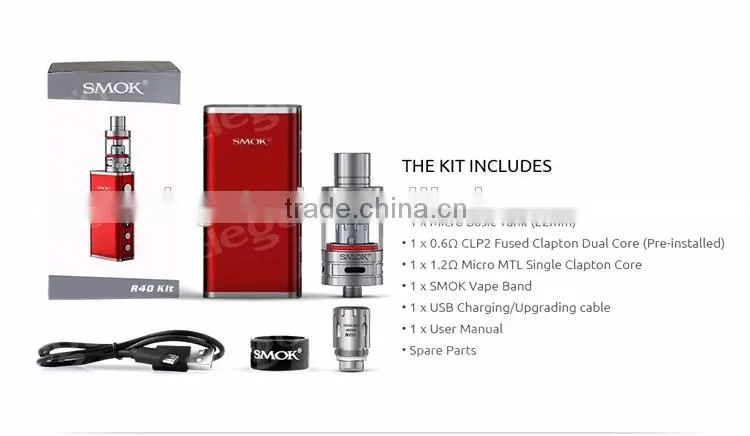 2016 Wholesale Authentic Smoktech R40 Full Kit with 40W