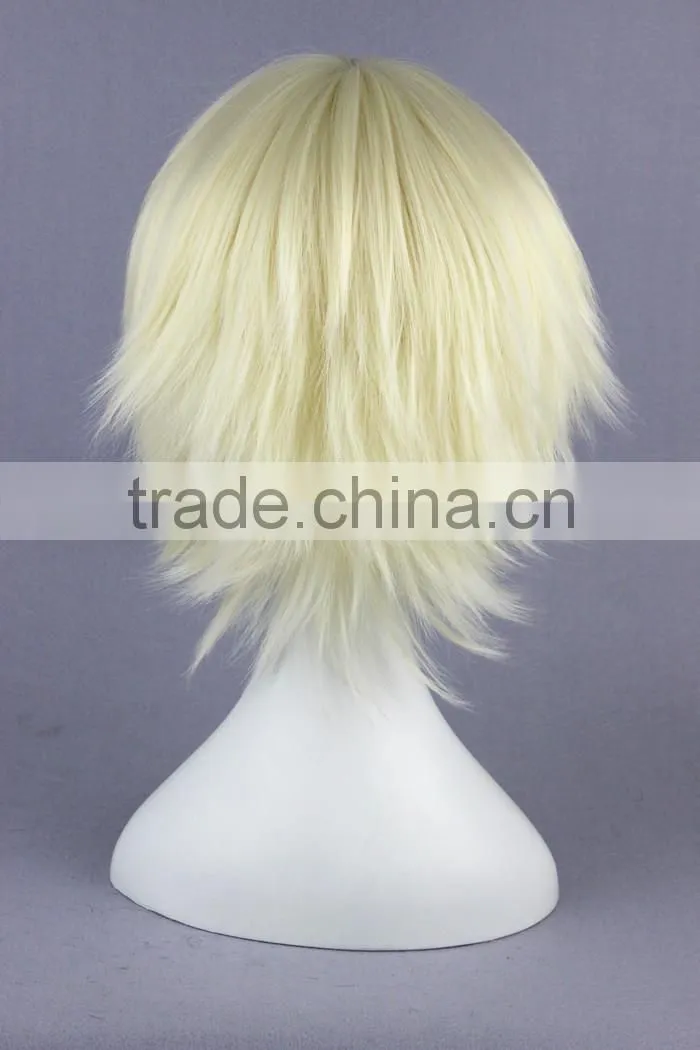 High Quality 35cm Short Straight Synthetic Anime Wig Cosplay Hair Wig Party Wig