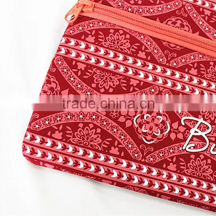 2014 custom pencil case, neoprene fabric material, custom pattern welcomed