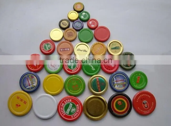 #30#38#43#48#53#58#63#66#70#77#82#100 twist off cap for canning jars, glass jar metal crown cap