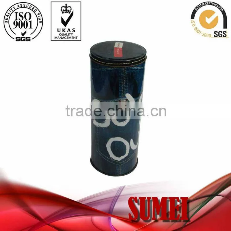 round clothes packaging tin can