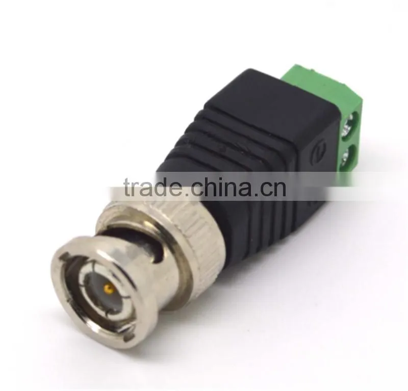 CAT5 To Camera CCTV BNC UTP Video Balun Connector Adapter BNC Plug For CCTV System