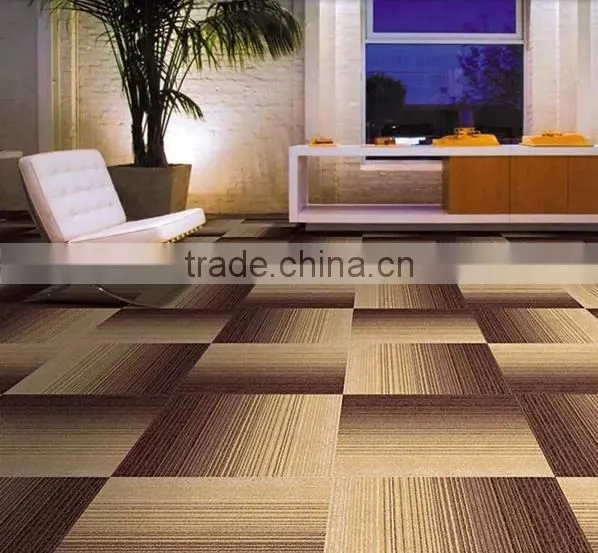 cut pile striped wall to wall carpet